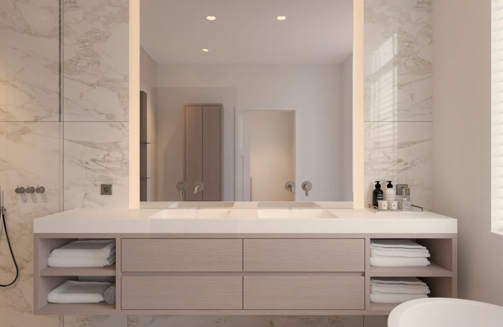 Badkamer | Interieurontwerp door Studio Djanim