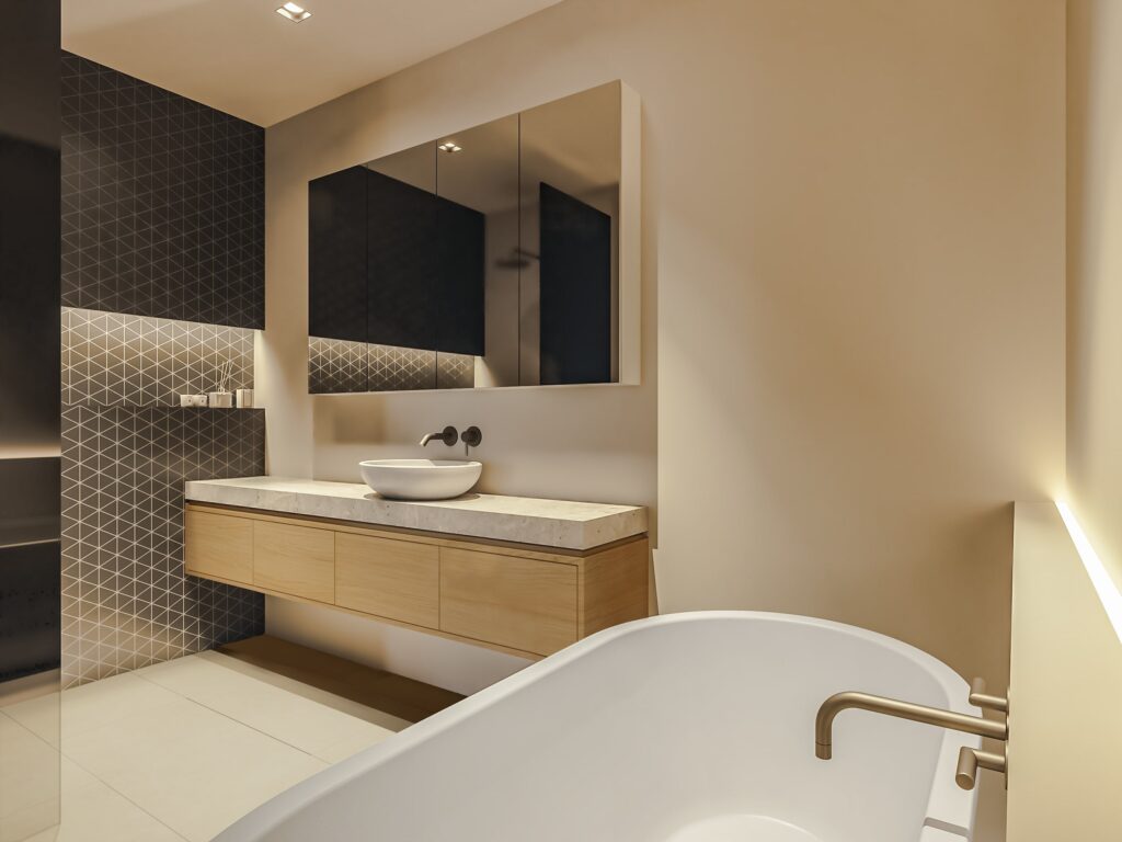Badkamer | Interieurontwerp door Studio Djanim