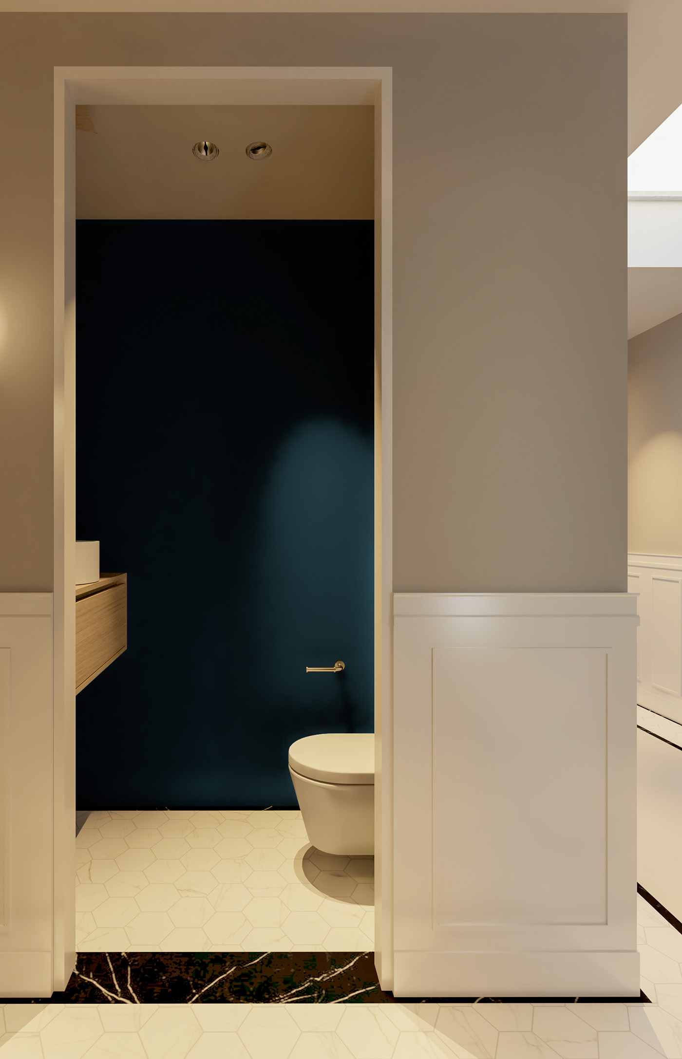 Toilet ontwerp interieurontwerp | Interieurontwerp door Studio Djanim